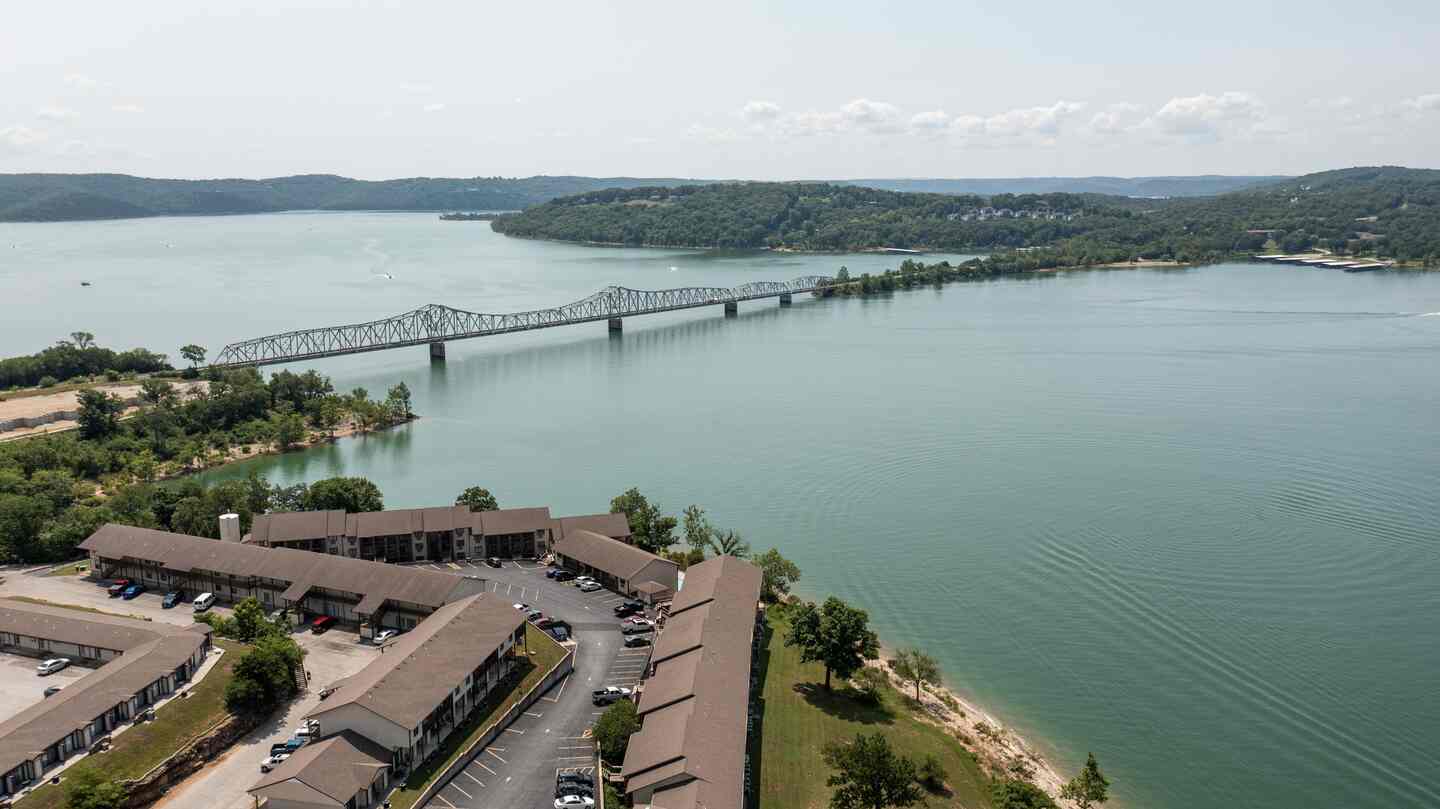Table Rock Lake and highway bridge view near Kimberling City Getaway, Kimberling City